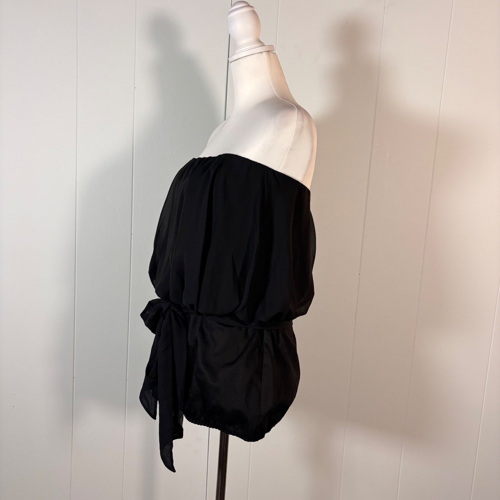 90s Patricia Field Black Bustier Top Women's 12 NWT Y2K Coquette Goth SATC Chic - Picture 5 of 9